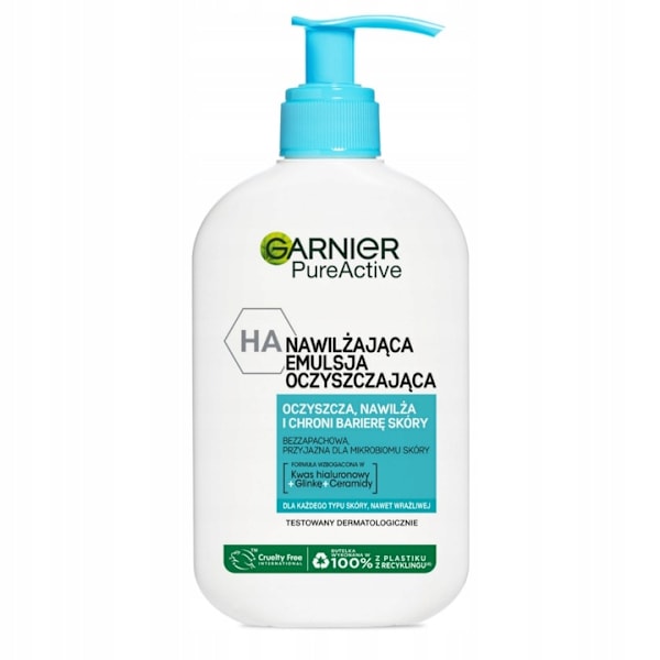 Garnier Pure Active Fuktgivande Ansiktsrengöringsemulsion/ 250ml