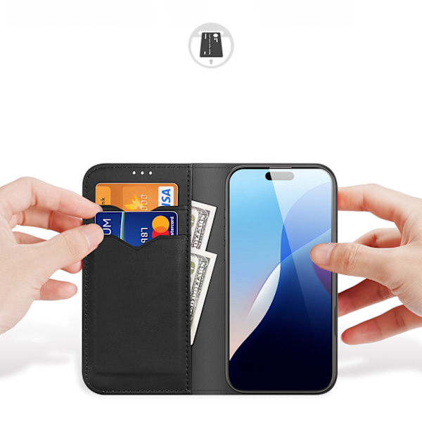 Dux Ducis Hivo Fodral för iPhone 16 Pro med Flip-Design och RFID