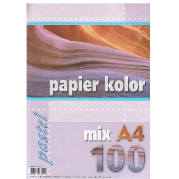 Färgat A4 kopieringspapper/ 100 ark