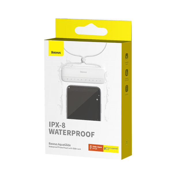 Baseus AquaGlide BS-PC029 vattentätt etui IPX8 med Slide Lock-sy