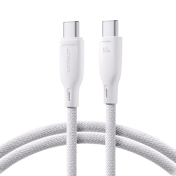 Joyroom Multi-Color USB-C / USB-C PD 60W Kabel 1m - Vit