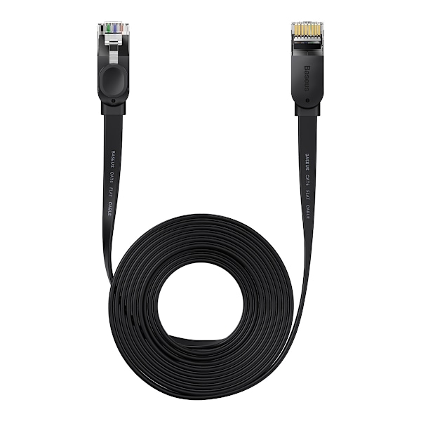 Baseus Speed Six Flat Ethernetkabel RJ45 1000Mbps 15m Svart (WKJ