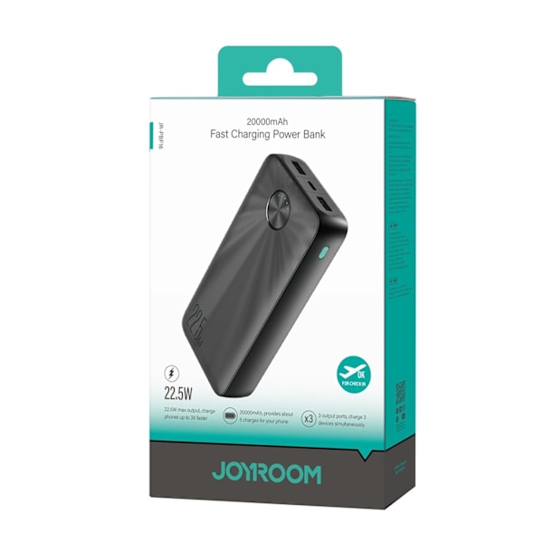Kraftfull Powerbank Joyroom JR-PBF16 20000mAh/ USB-C & USB-A/ 22