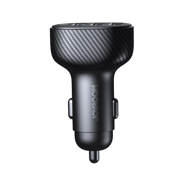 Joyroom JR-CCD03 Biladapter 3.4A med Display och 3 USB-A-portar