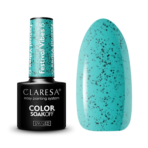 Claresa Soak Off UV/LED Festivaalitunnelmat Hybridi-geelilakka 6,5g