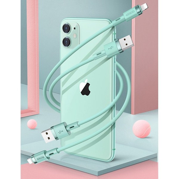 Joyroom Flytande Silikon Datakabel N2 USB-A / Lightning 2.4A 1/2