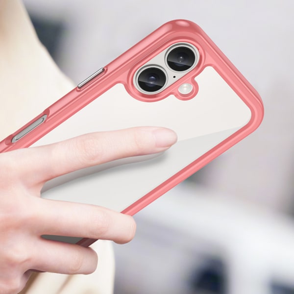 Skyddsfodral Outer Space med gelram för iPhone 16 Plus - Röd