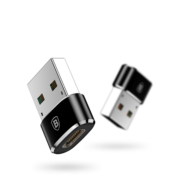 Baseus Mini Adapter USB-C till USB-A - Svart