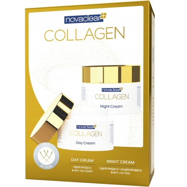 Novaclear Kollagen Fastställande Dagkräm 50 ml + Nattkräm för Fa