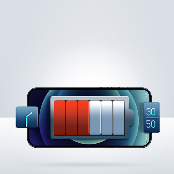 Baseus Kompakt Snabbladdare 2x USB / USB Typ C 30W 3A Power Deli