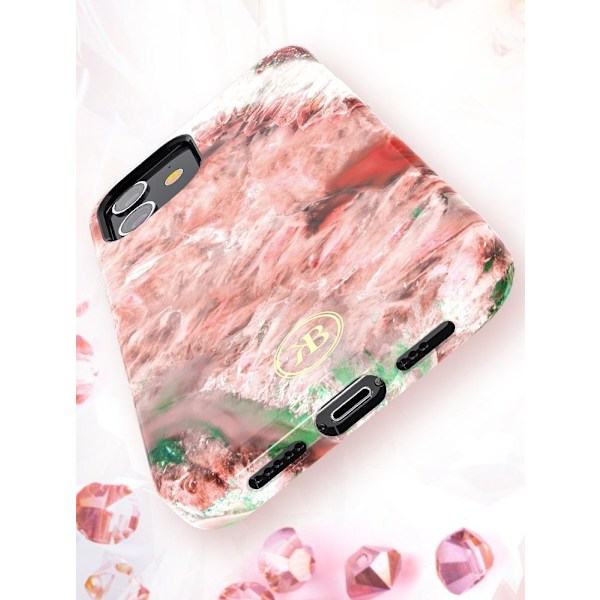 Kingxbar Agate Series Elegant Skal med Agattryck för iPhone 12 M