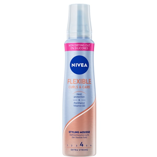 Nivea Flexibla Lockar & Vård Styling Mousse för Krulligt Hår/ 15