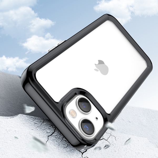 iPhone 14 Plus Robust Skal med Gelram i Svart - Outer Space Coll