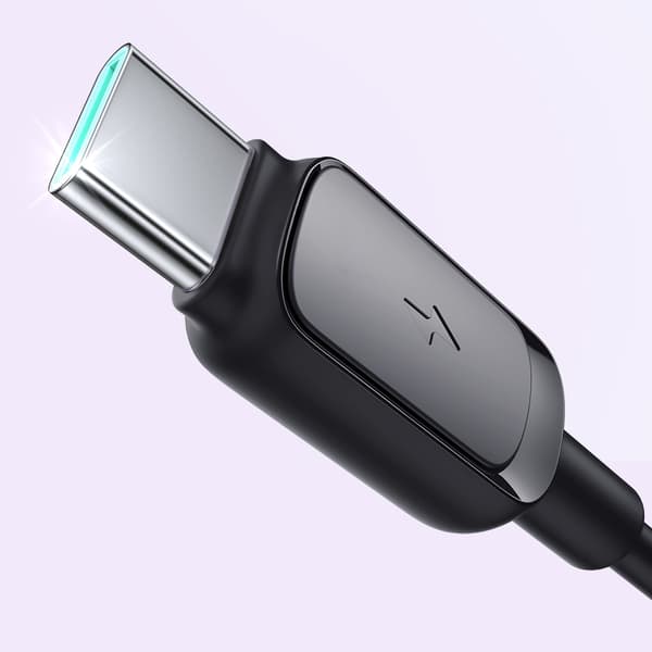 Joyroom Multi-Color USB-A / USB-C Kabel 3A 1.2 m - Svart