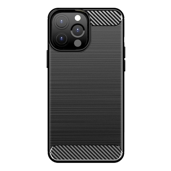 Kolfiber Skal Flexibelt Fodral för iPhone 13 Pro Max Svart