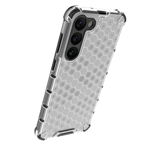 Samsung Galaxy S23+ Fodral Honeycomb Blå - Robust Hybriddesign