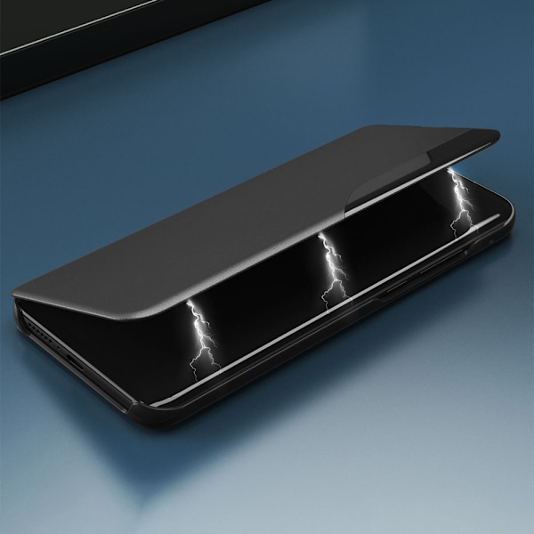 Elegant Röd Eco Läderfodral med Stativfunktion för Xiaomi Redmi