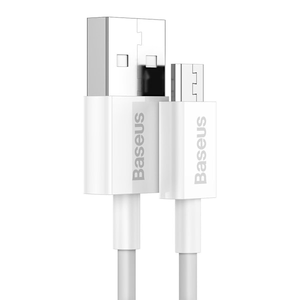 Baseus Superior USB-A till micro USB Kabel 2A 1m - Vit