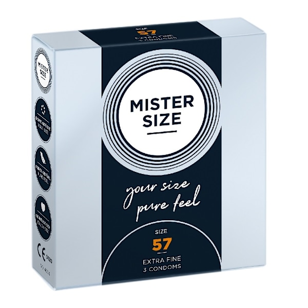 Mister Size Kondomer Anpassade efter Storlek 57mm/ 3-pack
