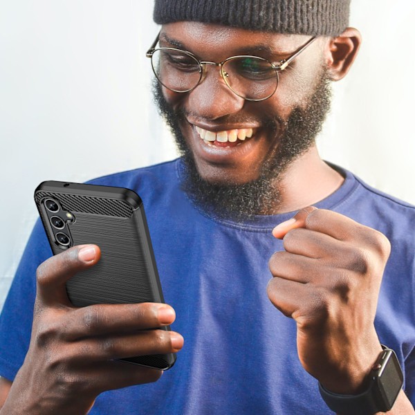 Samsung Galaxy A14 5G Fodral - Flexibel Karboneffekt Silikonskal