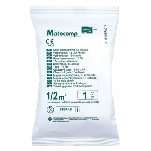 Sårplåster Matocomp 13-nit 0/5m2 - Första Hjälpen I Enstaka Förp