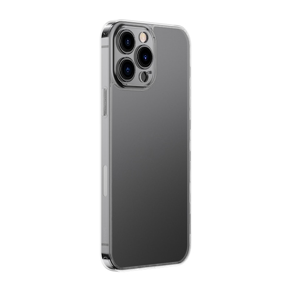 Baseus Frostad Glasfodral för iPhone 13 Pro Max - Styv Transpare