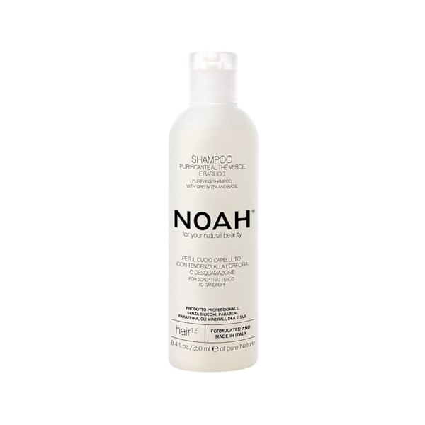 Noah För Ditt Naturliga Hår Rengörande Schampo Green Tea & Basil
