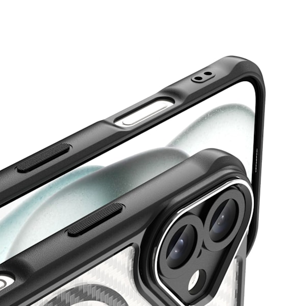 Magnetiskt Silikonskal Leading Series för iPhone 16 Plus - Svart