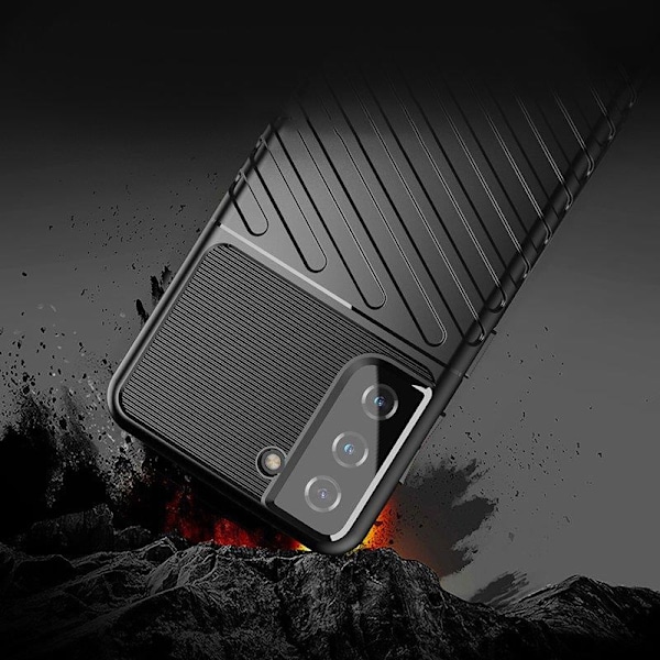 Robust Silikonskal Thunder för Samsung Galaxy A14 5G - Svart