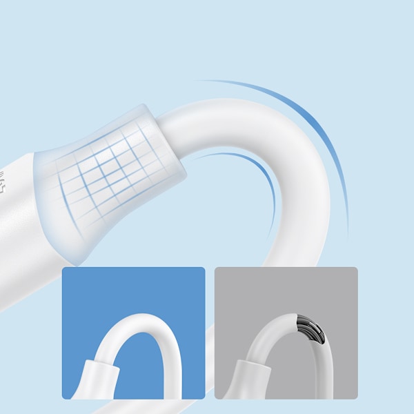 Joyroom Långvarig Serie A9 USB-A/USB-C Kabel 3A 2m Svart