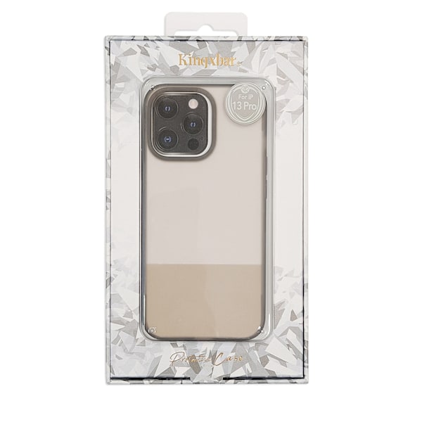 Kingxbar Plain Series skal för iPhone 13 grå silikonfodral
