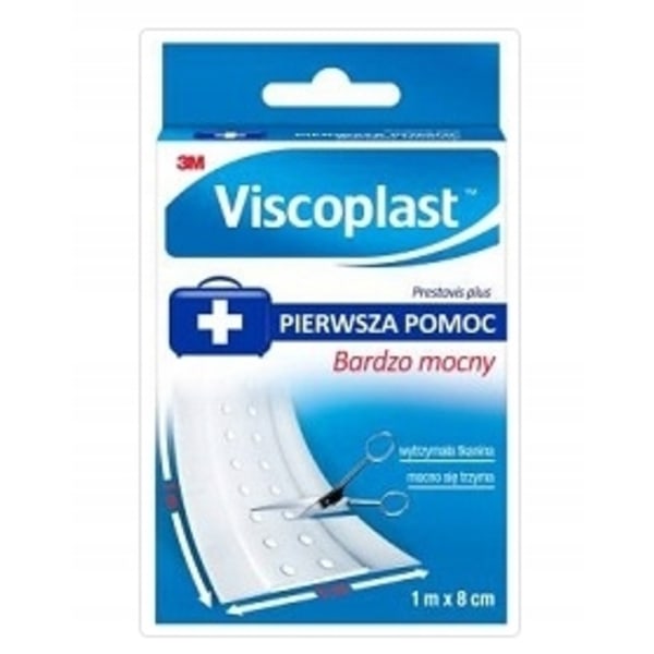 Viscoplast Prestovis Plus Första Hjälpen Plåster/ 1m x 8cm