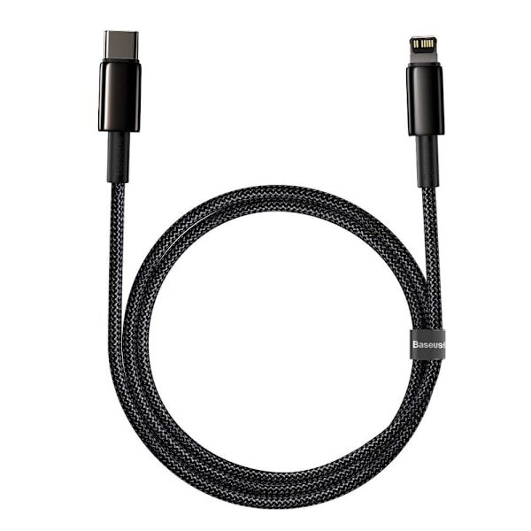 Baseus CATLWJ-01 Lightning till USB-C Kabel PD 20W 480Mb/s 1m Sv