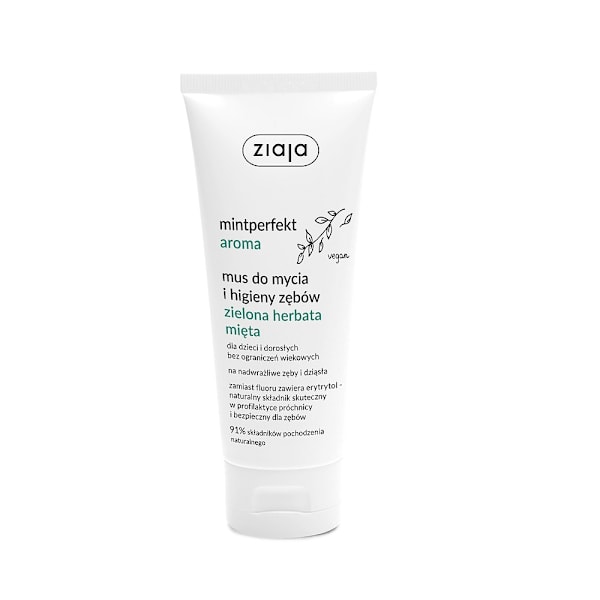 Ziaja Mintperfect Aroma Tandkrämsmousse för Munhygien/ Grönt Te
