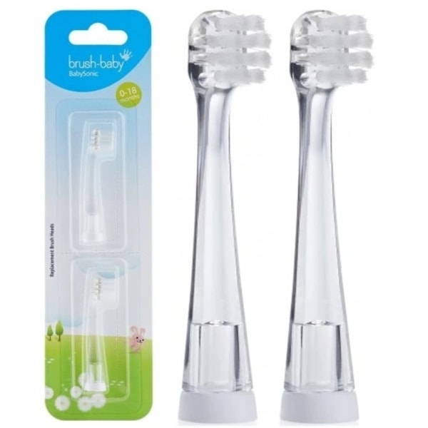 Brush-Baby Baby Sonic Borsthuvuden för sonisk tandborste 0-18m/