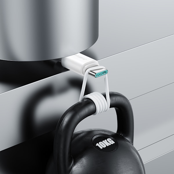 Joyroom Långvarig Serie A9 USB-A/USB-C Kabel 3A 2m Svart