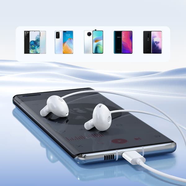 Joyroom JR-EC05 USB-C In-Ear Hörlurar - Vit