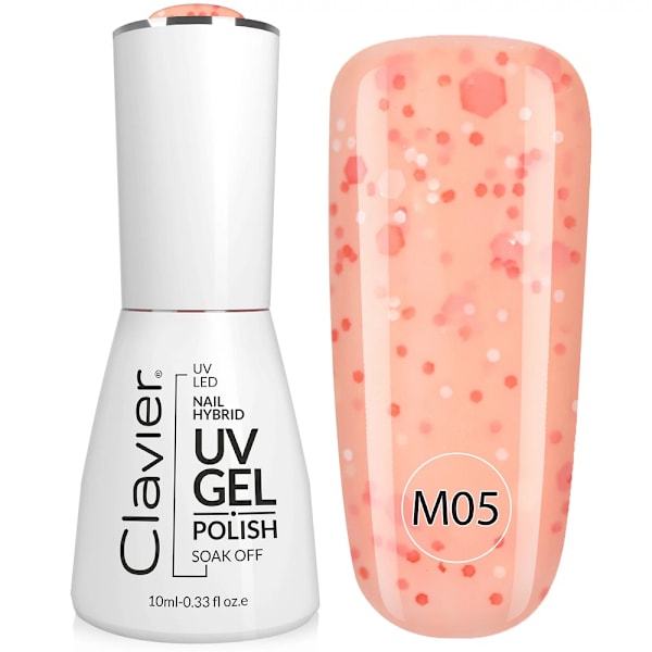 Clavier Lyx Multifärgade Hybridnagellack M05 Papaya/ 10ml