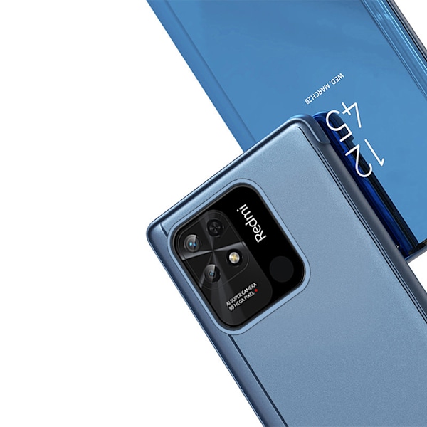 Xiaomi Redmi 10C Skal/ Clear View Flipfodral/ Svart