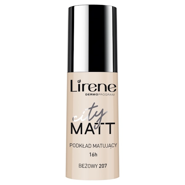 Lirene City Matt Ansiktsmattande Foundation 207 Beige/ 30 ml