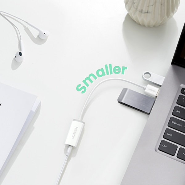 Ugreen US288 60409 USB-A till USB-C Kabel QC 3.0 3A 3m - Vit