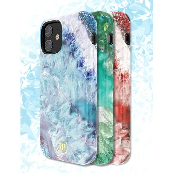 Kingxbar Agate Series Elegant Skal med Agattryck för iPhone 12 M