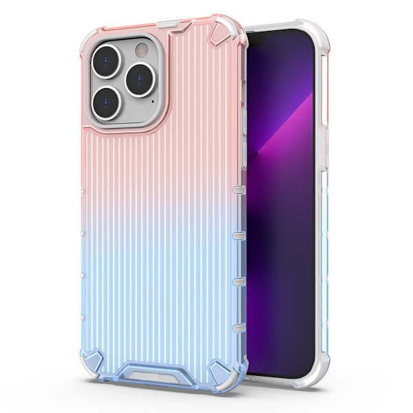 Ombre Skyddsfodral för iPhone 13 Pro Max - Robust Röd-Blå Skal