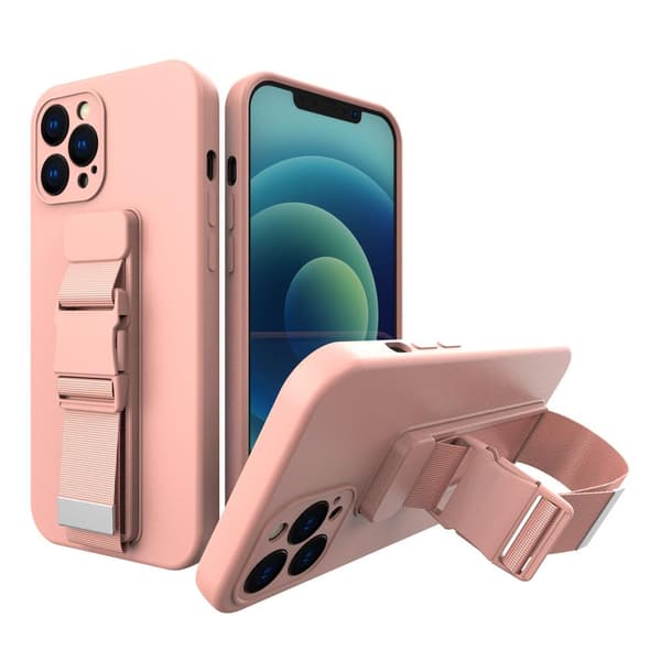 Transparent Rosa iPhone 11 Pro Max Skyddsfodral med Integrerad K