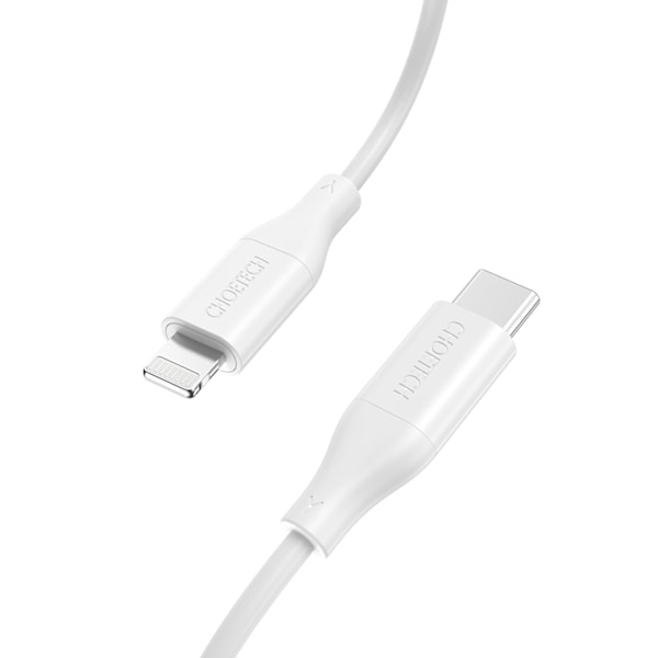 Choetech Vit USB-C till Lightning-kabel MFi PD 30W 1/2m - Snabbl