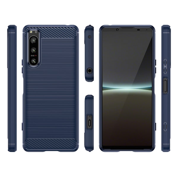 Xiaomi Poco F4 5G Skyddande Skal - Blå Silikon & Stöttålighet
