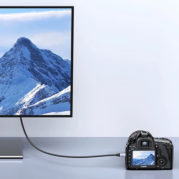 Ugreen HD164 Micro HDMI till HDMI 2.1 8K Kabel 1m Grå