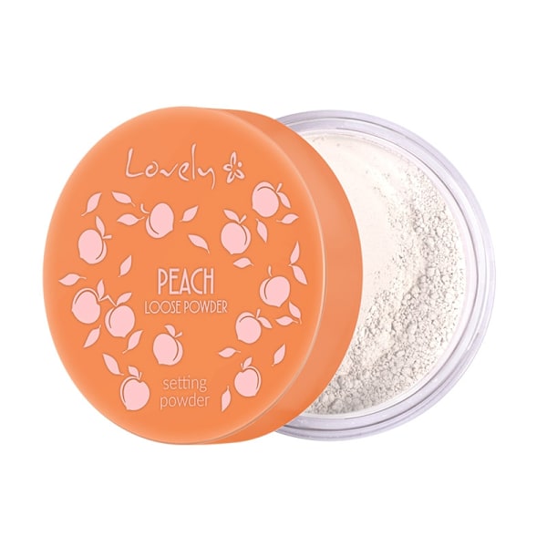 Förtjusande Persika Transparent Ansikts Puder med en Mild Persik