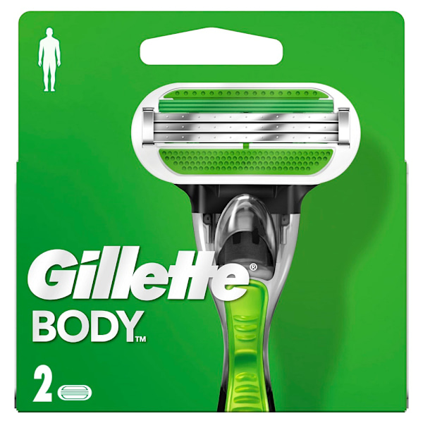 Gillette Body Rakbladspatroner för Rakapparat/ 2-pack