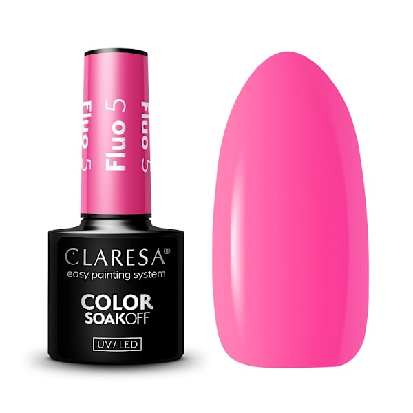 Claresa Soak Off UV/LED Fluoresoiva Geelilakka, 5,5 g